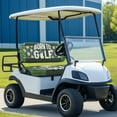 thumbnail image 2 of Yuyamidu 2 Pack Born to Golf Print Golf Cart Seat Covers Green Seat Backrest Cushion for Golf Cart Bench Seat Cushion Accessories Gifts for Friends and Family, 2 of 7