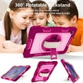 thumbnail image 4 of Allytech Galaxy Tab A8 10.5" Case 2022 SM-X200, Rugged Heavy Duty Shockproof With Shoulder Hand Strap Rotating Stand Drop Protection Kids Children Proof Case Cover for Samsung Galaxy Tab A8 10.5", 4 of 7