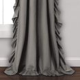 thumbnail image 4 of Lush Decor Reyna - Juego de Paneles de Cortina de Ventana con Volantes, par, 54 Pulgadas de Ancho x 84 Pulgadas de Largo, Gris, Juego de Cortinas fluidas, Cortinas románticas con Volantes para, 4 of 15