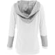 thumbnail image 5 of Sudaderas con capucha informales a rayas para mujer, jersey básico de manga larga, ligero, con cordón, sudadera con cuello redondo Zhivalor WMZY-705-11, 5 of 6