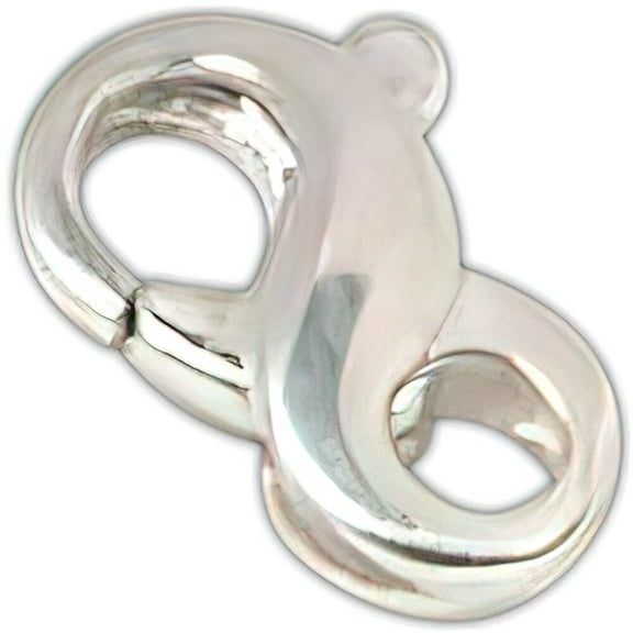 Infinity Lobster Clasp Sterling Silver Claw Large