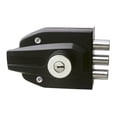 thumbnail image 1 of Cerradura Sobreponer Der/Izq 3 Barras Alta Seguridad Phillips Negro MX4721, 1 of 1