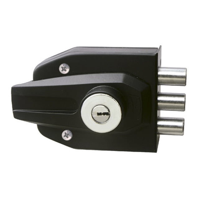 Cerradura Sobreponer Der/Izq 3 Barras Alta Seguridad Phillips Negro MX4721
