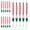 Green, variant on 15Pcs White Deep Hole Permanent Paint Markers, 20mm Extra Long Fine Nib Deep Reach Marking Pens for Carpenter Woodworking Construction Metal Drilling Marking