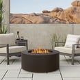 thumbnail image 2 of Real Flame Aegean 36" Round Steel Propane or Natural Gas Fire Pit Table in Dark Bronze, 2 of 10