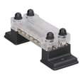thumbnail image 1 of Barra colectora de 12 terminales bloque de distribución de energía de 12 postes pernos M4 duraderos perno M6 300 V 130 A CA 48 V 150 A CC conductividad eléctrica para ANGGREK Otros, 1 of 8