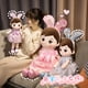 thumbnail image 4 of Muñecas de peluche Kawaii de 45 a 100 cm con orejas de conejo, muñecos de peluche suaves, adorables juguetes de peluche, almohada para niños, regalo de cumpleaños y San Valentín, 4 of 5