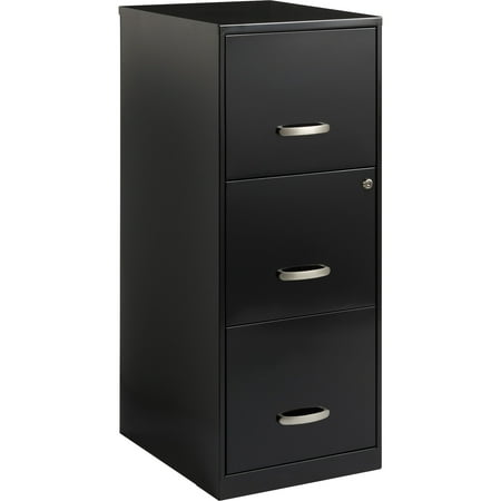 Lorell 3 Drawers Steel Vertical Lockable Filing Cabinet, (Best Stain For Cabinets)