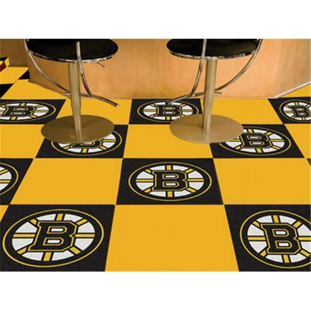 FANMATS NHL Boston Bruins Nylon Face Team Carpet Tiles