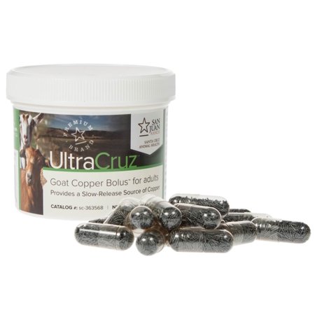 UltraCruz Goat Copper Bolus Supplement for adult goats, 25 count (4 grams each)