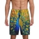 thumbnail image 1 of Balery Peacocks Pantalones cortos de pijama de punto de algodón para hombre con cinturilla y bolsillos-Small, 1 of 6