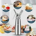 thumbnail image 4 of 304 Stainless Steel Whipped Cream Dispenser 500ml with 3 Nozzles, Cream Sprayer For Desserts, Cream Whipper, Espumas Siphon, Cream Siphon, Espuma Bottle, Whipped Cream Maker Stainless Steel, 4 of 6