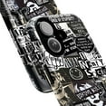 thumbnail image 2 of Black and White Punk Collage Phone Case, Grunge Aesthetic iPhone Cover, Alternative Rock Band Sticker Art for iPhone 16 15 14 13 12 11 Pro Max Plus, 2 of 6