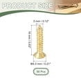 thumbnail image 2 of Uxcell Brass Wood Screws Self Tapping Screws, Flat Cross Head Fit for Door Hinges Electronics Furniture M3 x 16 mm 50, 2 of 6