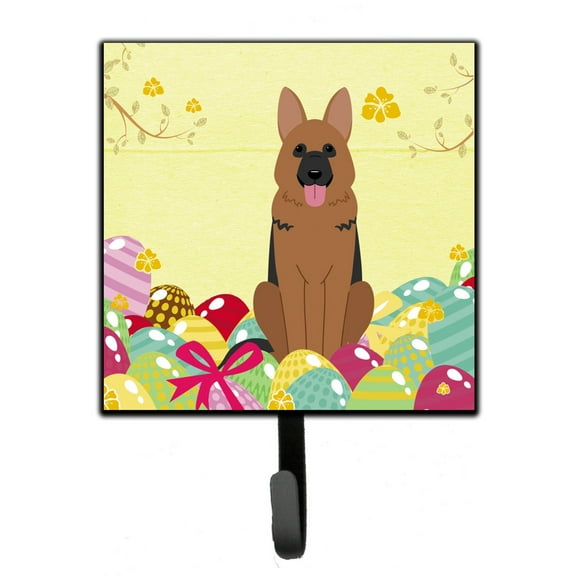 Carolines Treasures BB6067SH4 Easter Eggs German Shepherd Leash or Key Holder 7Hx4.25W multicolor