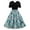 Blue Casual Dresses for Women 2023, variant on Dyegold Sundresses for Women Casual Beach - Women Midi Dresses for Wedding Guest V-Neck Short Sleeve 1950s Vintage Rockabilly Audrey Hepburn Style Party ​​Dress