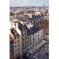 thumbnail image 2 of Crane, Rita 13x18 White Modern Wood Framed Museum Art Print Titled - Paris Rooftops I, 2 of 4