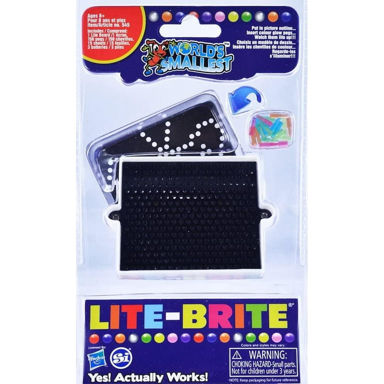 Lite Brite Mini, Light Up Drawing Board, Mini LED Drawing Board - Glow -  Travel Size