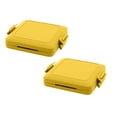 thumbnail image 1 of Oleegame 2 Pcs Machine à Toasties Micro-Ondes Sandwich Munchy Machine à Toasties Micro-Ondable avec Sangles en Silicone Réglables Sans Fil Jaune, 1 of 6
