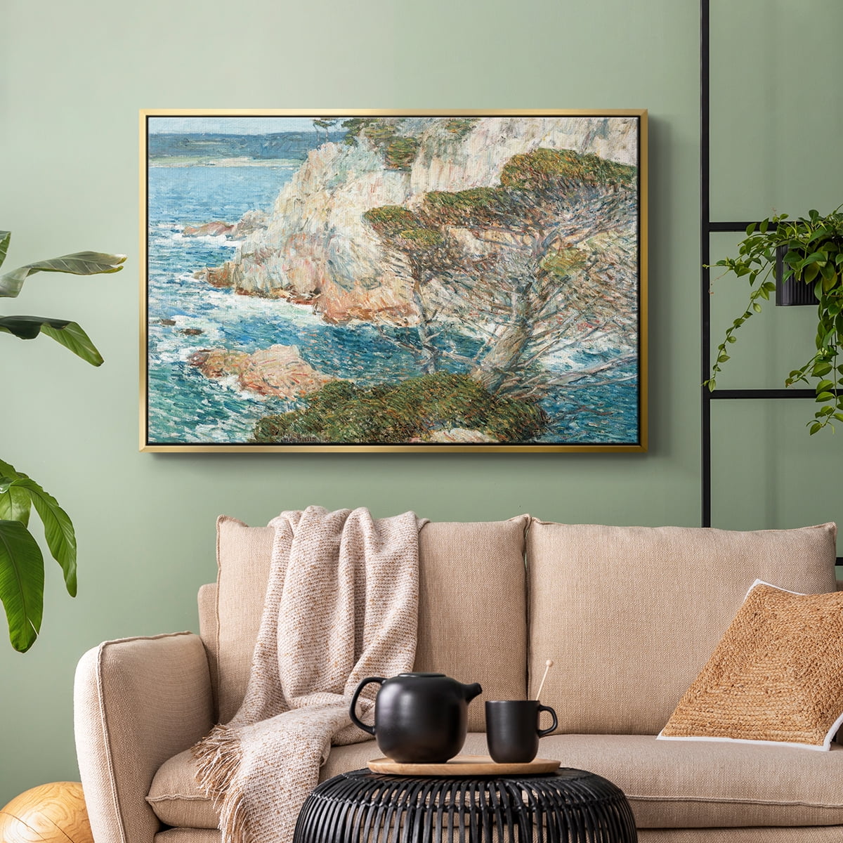 Vintage Landscape-CXXXIX By Wexford Home Framed in Gold Wood Gallery Wrapped Canvas 17 in. x 25 in.