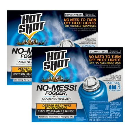 Hot Shot Fogger No-Mess! With Odor Neutralizer,