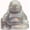 Labradorite Buddha, variant on Gold Stone Crystal Laughing Buddha Statue Meditation Decor Spiritual Art Piece Healing Stone Figurine Zen Altar Sculpture Feng Shui Gift Yoga Space Ornament Peaceful Home Temple Collectible