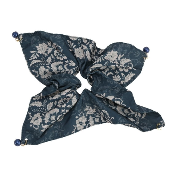 Unique Bargains 1 Pc Hair Elastics Faux Pearl Hair Ties Navy Blue