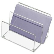 Kantek Clear Acrylic Mini Sorter, Two Sections, 6 X 4 X 4 inches