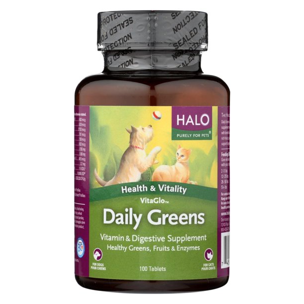 Halo Vita Glo Daily Greens Natural MultiVitamin And Mineral Supplement