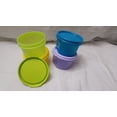 thumbnail image 3 of Tupperware Set Of 4 Round Spill Proof Lunch Box Multicolour Bowls Food Storage Containers, 3 of 4