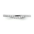 thumbnail image 4 of 14K White Gold Ring Band Wedding Diamond Round , Size 6, 4 of 6