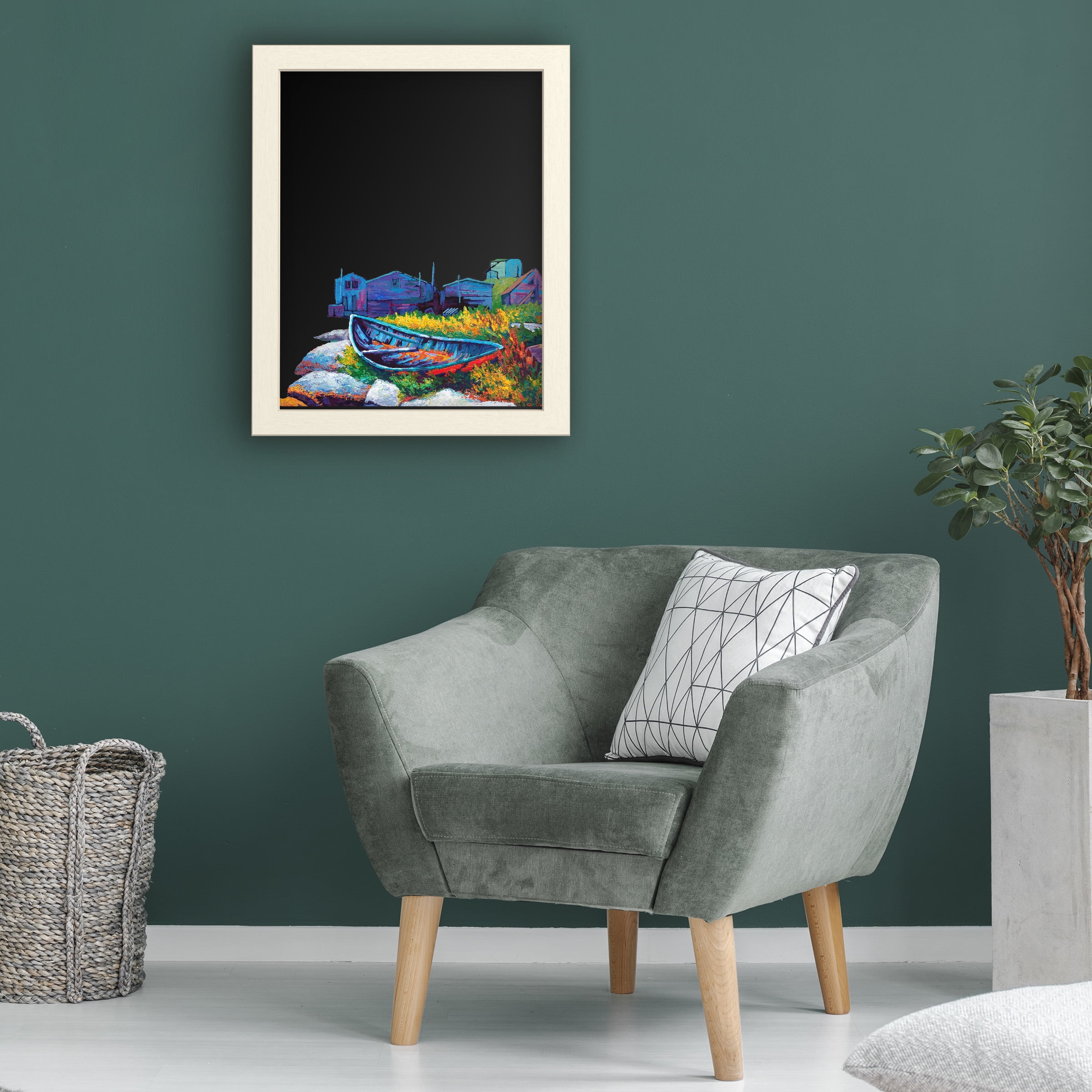 Trademark Fine Art 'Judy East Coast Boat Faa' Chalkboard by Marion Rose