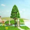 thumbnail image 3 of Train Road Decorative Modelo Tree Interior Outdoor Miniatura Paisaje Realista Plantas Artificiales Simulación árboles falsos 12 Paquetes Noticed HA011883-00, 3 of 7