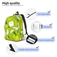 thumbnail image 4 of Rateoe Green Apple Pattern Canvas College Laptop Backpack,Travel Daypack,Durable Rucksack Travel Notebook Bag School Backpack Book Bag for Men Women-Small, 4 of 7