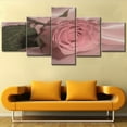 thumbnail image 3 of TISHIRON 5PCS Framed Canvas Wall Art Set,50"x24" Blooming Pink Rose Canvas Art Decor, 3 of 7
