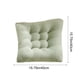 thumbnail image 3 of Cojín para Silla, Almohadón para Asiento con Correas, Almohada Acolchada Cómoda, 40x40 cm, para Oficina, Aula, Taburete de Hogar con Fondo Antideslizante, Poliéster, Verde, 3 of 6