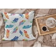 thumbnail image 2 of Feather Fluffy Throw Pillow Cushion Cover, Watercolor Bird Feathers with Soft Color Palette Inspirations Print, Decorative Square Accent Pillow Case, 18" x 18", Multicolor, by Ambesonne, 2 of 5