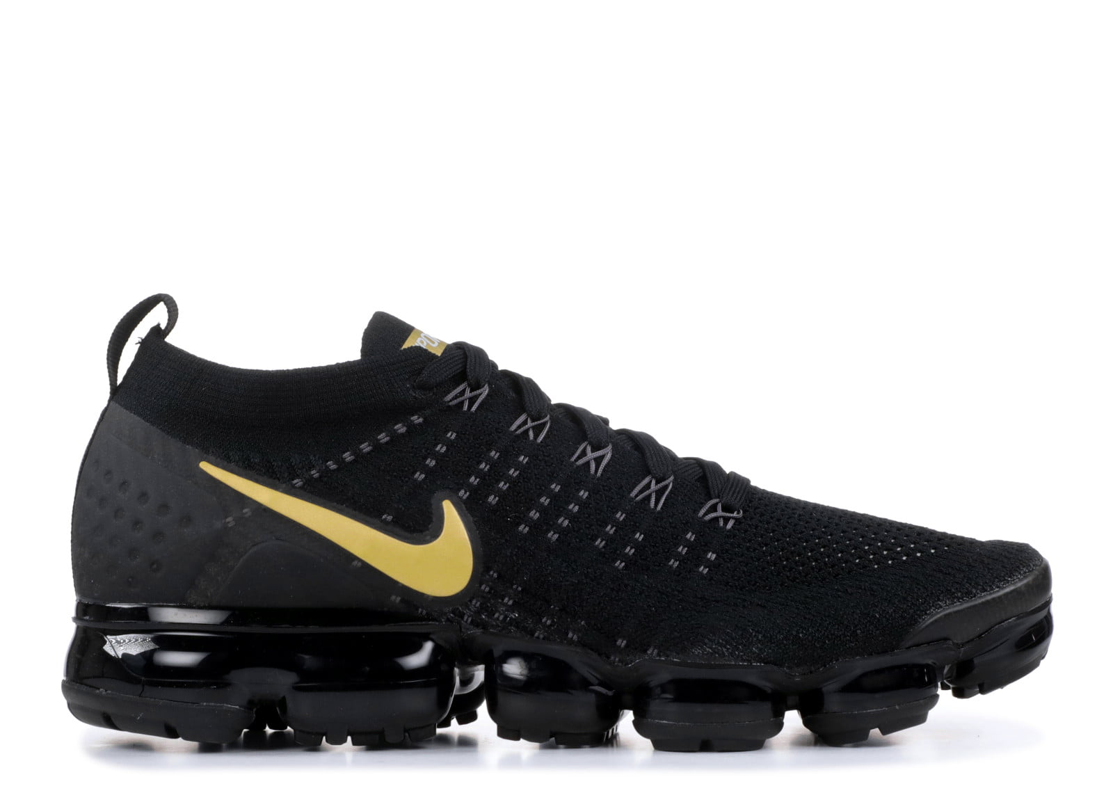 flyknit vapormax black and gold