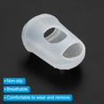 thumbnail image 4 of Protector de punta de dedo de goma de Uxcell, dedal de silicona para tocar la guitarra, transparente, tamaño pequeño, paquete de 15, 4 of 6