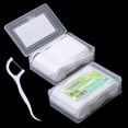 thumbnail image 2 of 50Pcs Dental Floss Flosser Pick Toothpicks Stick Oral Care Teeth Cleaning Tool, 2 of 5