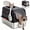Black, variant on Stainless Steel Dog Proof Cat Litter Box, Large Enclosed Metal Litter Pan with Lid, Anti-Leak High Sides, Front Entry Top Exit for Big Cats & Multi-Cat Home, Includes Scoop