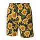 thumbnail image 4 of Balery Vintage Black Plaid Sunflower Traje de Baño Estilo Hawaiano para Hombre, Shorts de Secado Rápido con Bolsillos-Medium, 4 of 6