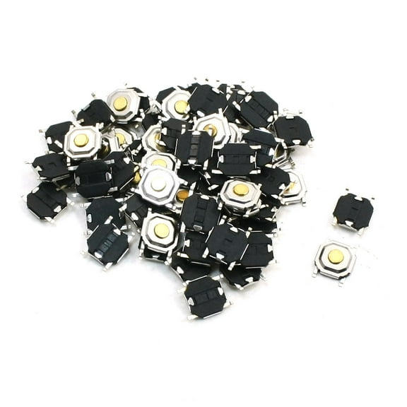68pcs 5x5x1.5mm 4-Pin Momentary Pushbutton Panel PCB SMT Tactile Switch
