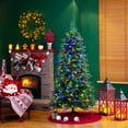 thumbnail image 5 of Glitz Design Glitzhome 7.5ft Pre-Lit Green Fir Artificial Christmas Tree (2014600011), 5 of 8