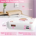 thumbnail image 5 of Yoobao Portable Charger 20W 10000mAh Cute USB C in & Out Power Bank Fast Charging, PD 3.0+QC 4.0 High-Speed Charging Phone Battery Pack for iPhone 14 13 12Pro Max iPad Samsung (White Cake), 5 of 9