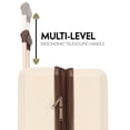 thumbnail image 4 of ELLE Luxe Journey 3 Piece Expandable Retro Spinner Luggage Set | Champagne, 4 of 8