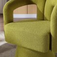 thumbnail image 5 of Tansole Modern Boucle Fabric Swivel Arm Chairs, Olive Green (Set of 2), 5 of 7