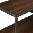 thumbnail image 4 of 42" Metal and Wood Tiered Shelf Entry Table - Dark Walnut/ Black, 4 of 5