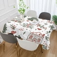 thumbnail image 2 of Yayeee Tablecloths 60" x 108" Rectangle Wrinkle Resistant Party Table Cover, White Nordic Christmas House, 2 of 8