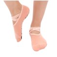 thumbnail image 2 of Fiudx Calcetines de Yoga Redondos, Diseño de Espalda Abierta, Antideslizantes para Mayor Comodidad, Material de Algodón Suave, Fáciles de Usar, Versátiles para Yoga y Baile, Regalo Perfecto, Talla Ún, 2 of 3